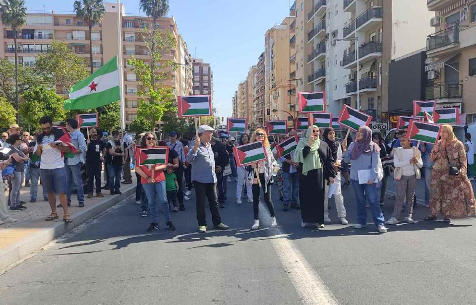 Miles de personas se movilizan en Andalucía por el alto al fuego en Gaza y la ruptura de relaciones de España con Israel