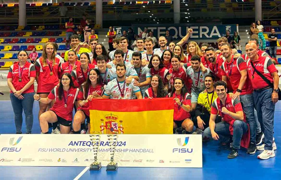 Doble oro para España en el Campeonato del Mundo Universitario de Balonmano 2024